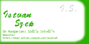 istvan szep business card